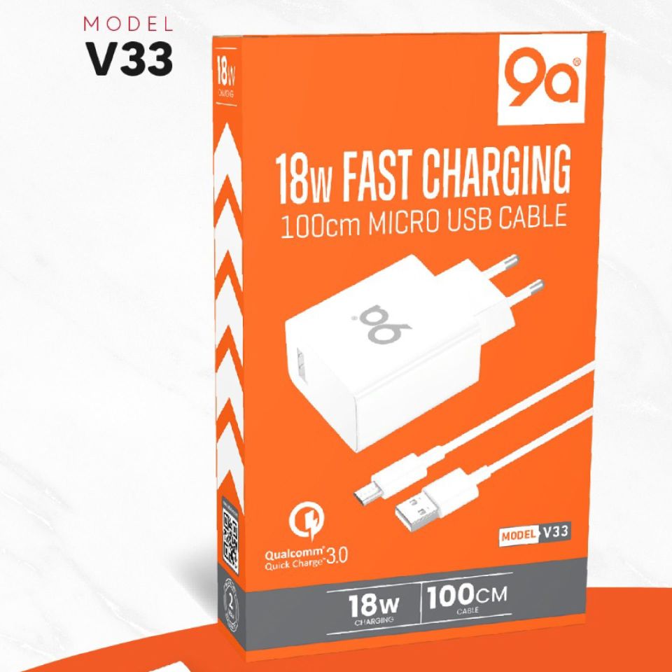 9A 18W MİCRO HIZLI ŞARJ ALETİ V33M
