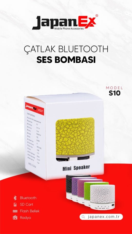 JAPANEX ÇATLAK GÖRÜNÜMLÜ SPEAKER S10