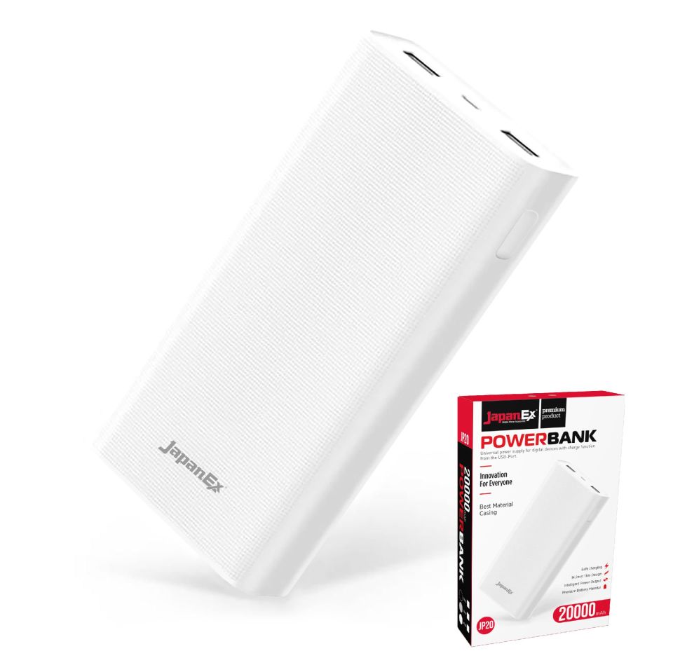 JAPANEX 20.000mAh ÇİFT USB POWERBANK JP20