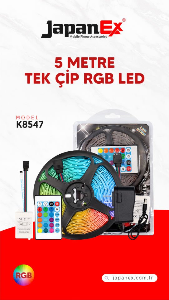 JAPANEX RGB TEK ÇİP LED SET K8547