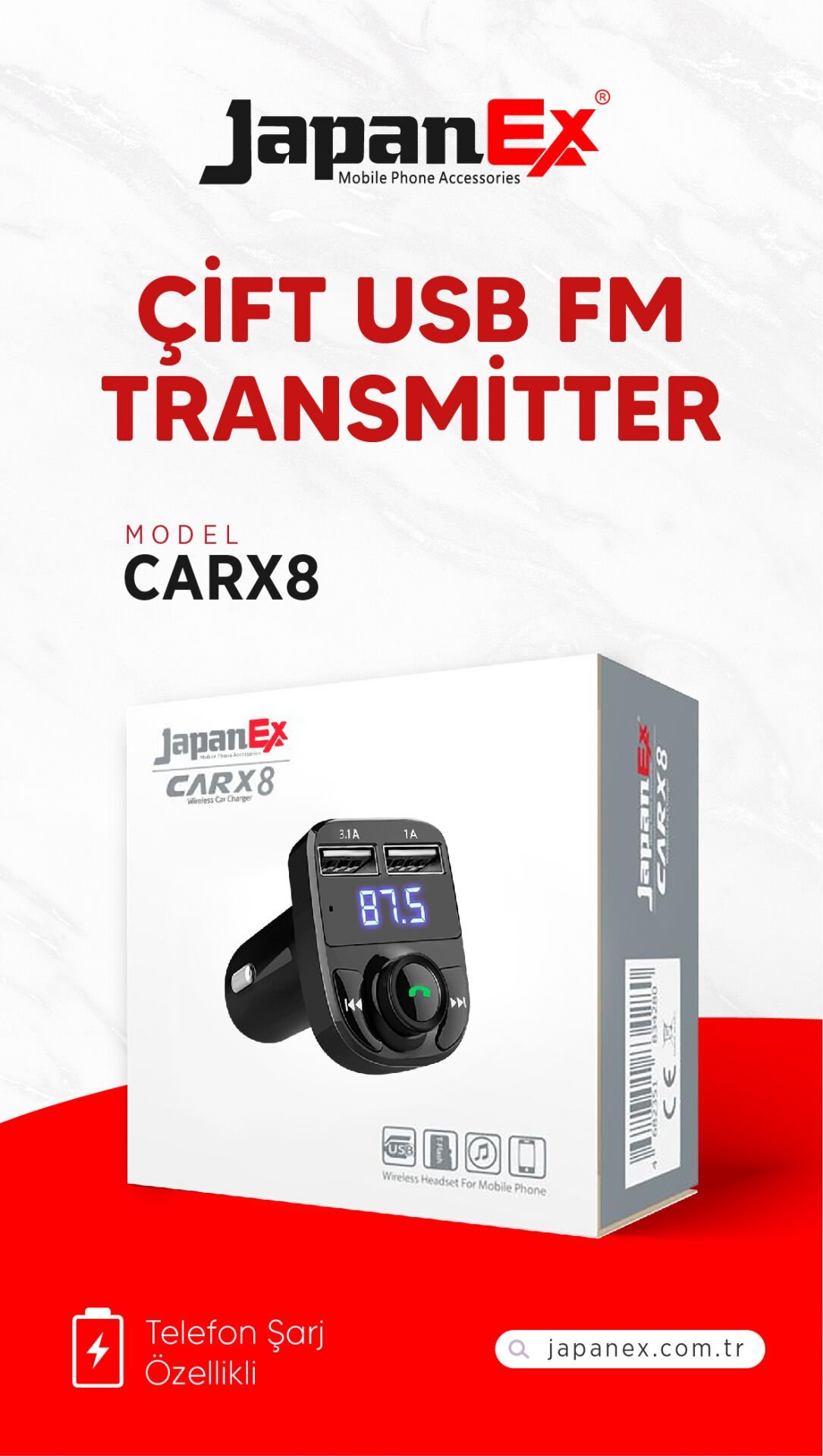 JAPANEX CARX8 FM TRANSMİTTER