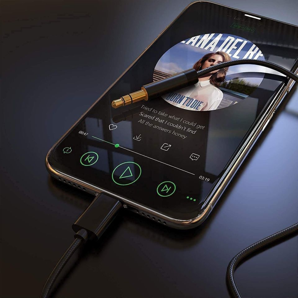 Apple iphone Lightning To 3.5mm Jack Aux Ses Dönüştürücü Kablo