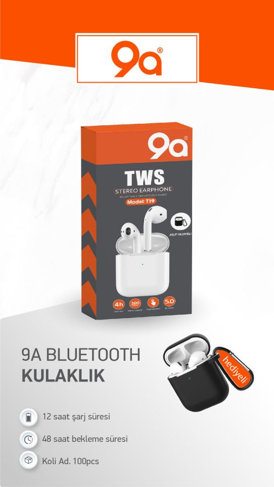 9a T19 KILIF HEDİYELİ BLUETOOTH KULAKLIK